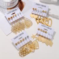 Zinc Alloy Drop Earring, plated, 6 pieces & for woman 