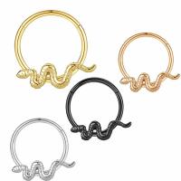 Stainless Steel Nose Piercing Jewelry, 304 Stainless Steel, Snake, Vacuum Ion Plating, fashion jewelry & Unisex [
