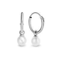 Sterling Silver Drop Earring, 925 Sterling Silver, with Plastic Pearl, fashion jewelry & for woman [
