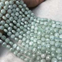 Einzelne Edelstein Perlen, Larimar, poliert, DIY & verschiedene Größen vorhanden, hellblau, Länge:ca. 38-40 cm, verkauft von Strang