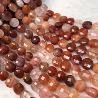 Gemischte Farbe Quarz Perlen, Roter Quarz, poliert, Folk-Stil & DIY, 7x10mm, Länge:ca. 38-40 cm, verkauft von Strang