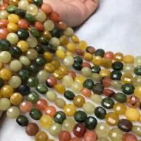Perles de pierre gemme unique, Fukurokuju, poli, style folk & DIY Environ 38-40 cm, Vendu par brin