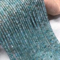 Single Gemstone Beads, Apatites, polished, folk style & DIY light blue Approx 38-40 cm 