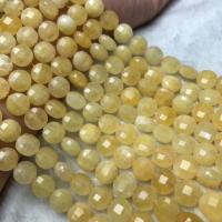 Perles de pierre gemme unique, Jade brun pâle, poli, style folk & DIY Environ 38-40 cm, Vendu par brin