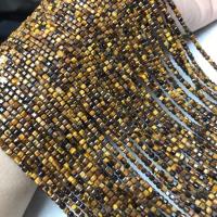 Tiger Eye Beads, polished, folk style & DIY, yellow, 2-2.5mm Approx 38-40 cm 