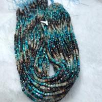 Perles de pierre gemme unique, azurite, poli, style folk & DIY, 2-2.5mm Environ 38-40 cm, Vendu par brin