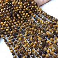Tiger Eye Beads, polished, folk style & DIY, yellow, 6mm Approx 38-40 cm 