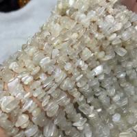 Mondstein Perlen, Unregelmäßige, poliert, Folk-Stil & DIY, 4mm, Länge:ca. 38-40 cm, verkauft von Strang