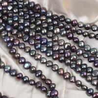 Keshi Cultured Freshwater Pearl Beads, colorful plated, DIY, multi-colored, 8-9mm Approx 35 cm 