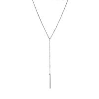 Stainless Steel Jewelry Necklace, 316L Stainless Steel, with 8cm extender chain, Rectangle, Vacuum Ion Plating, fashion jewelry & for woman nickel, lead & cadmium free Approx 42 cm 