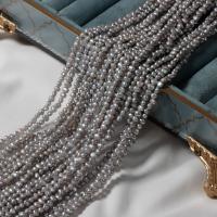 Keshi Cultured Freshwater Pearl Beads, DIY, grey, 3-4mm Approx 40 cm 