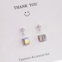 Sterling Silver Drop Earring, 925 Sterling Silver, with Austrian Crystal, fashion jewelry & for woman [
