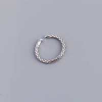Sterling Silver Finger Ring, 925 Sterling Silver, Antique finish, fashion jewelry & for woman, 2.18mm 