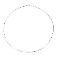 Collar de la joyería de plata esterlina, Plata de ley 925, chapado en color plata brillante, diverso tamaño para la opción & para mujer, Vendido por UD