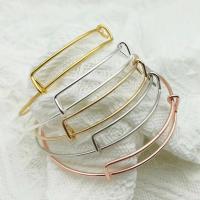 Iron Bangle, plated, Adjustable & DIY Inner Approx 65mm [