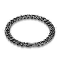 Stainless Steel Chain Bracelets, 304 Stainless Steel, Antique finish, fashion jewelry & Unisex 