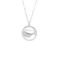 Stainless Steel Jewelry Necklace, 304 Stainless Steel, Dolphin, fashion jewelry & for woman, original color, 30mm cm 