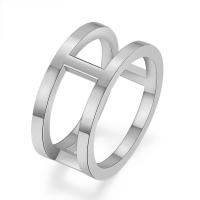 Titanium Steel Finger Ring, plated, fashion jewelry & for woman & hollow 10mm [