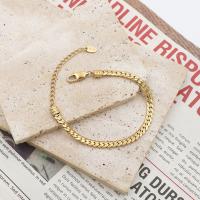 Stainless Steel Chain Bracelets, 304 Stainless Steel, with 5cm extender chain, plated, fashion jewelry & for woman, gold Approx 16 cm [