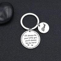Stainless Steel Key Chain, 304 Stainless Steel, portable, silver color, 30mm 