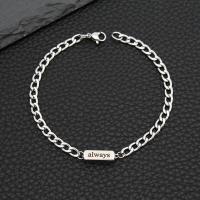 Stainless Steel Chain Bracelets, 304 Stainless Steel, fashion jewelry 220u00d76mm,205u00d74.3mm,220u00d76mm,190u00d75mm 