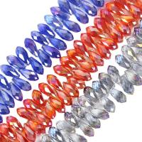 Mode Kristall Perlen, Tropfen, poliert, DIY & verschiedene Größen vorhanden, mehrere Farben vorhanden, ca. 95PCs/Strang, verkauft von Strang[