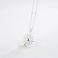 Sterling Silver Jewelry Necklace, 925 Sterling Silver, with 5cm extender chain, fashion jewelry 15mmu00d720mm Approx 40 cm 