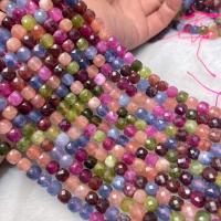 Natural Tourmaline Beads, polished, folk style & DIY, multi-colored, 7-8mm Approx 38-40 cm 