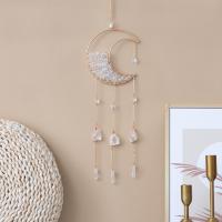 Hanging Ornaments, Iron, with Clear Quartz, handmade, for home and office 