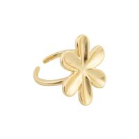 Палец кольцо-латунь, Латунь, плакирован золотом, ювелирные изделия моды & Женский, Золотой, 22*23*3mm, продается PC