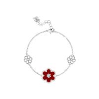 Cubic Zirconia Micro Pave Brass Bracelet, plated, fashion jewelry & micro pave cubic zirconia & for woman Approx 16-19 cm [