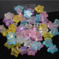 Beschichtung von Acryl-Perlen, Acryl, Stern, plattiert, DIY, keine, 10mm, ca. 2260PCs/Tasche, verkauft von Tasche[