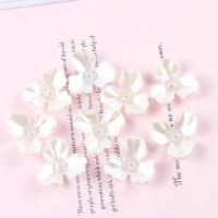 Hair Stick Findings, Resin, petals, DIY, white, 36mm, Approx 