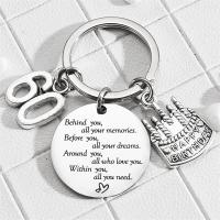 Stainless Steel Key Chain, 304 Stainless Steel, fashion jewelry, 25mm,30mm,1.8mm 