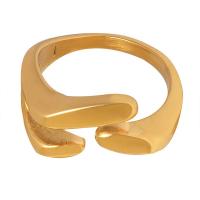 Titanium Steel Finger Ring, Vacuum Ion Plating, fashion jewelry & for woman US Ring [