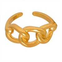 Titanium Steel Finger Ring, Geometrical Pattern, Vacuum Ion Plating, fashion jewelry & Unisex & hollow US Ring 