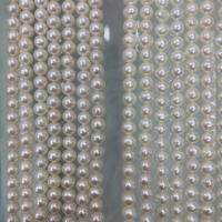 Naturel d'eau douce perles, perle d'eau douce cultivée, Légèrement rond, DIY, plus de couleurs à choisir, 5-6mm Environ 37 cm, Vendu par brin