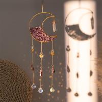 Hanging Ornaments, Iron, with Crystal & Amethyst, handmade, for home and office 