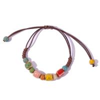 Porcelain Bracelets, handmade, Adjustable & fashion jewelry & for woman, multi-colored Approx 9-30 cm 