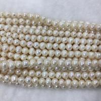 Naturel d'eau douce perles, perle d'eau douce cultivée, DIY, blanc, 9-10mm Environ 37 cm, Vendu par brin