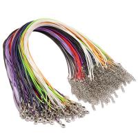 Cuerda de nylon encerado, Cordón de cera, Bricolaje, más colores para la opción, 1.5mm, longitud:50 cm, 10PCs/Bolsa, Vendido por Bolsa[