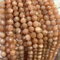 Mondstein Perlen, Orange Mondstein, rund, DIY & facettierte, gemischte Farben, frei von Nickel, Blei & Kadmium, 10mm, Länge:ca. 39 cm, verkauft von Strang