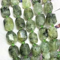 Prehnit-Perlen, Prehnit, DIY, grün, 13x18mm, Länge:ca. 39 cm, verkauft von Strang