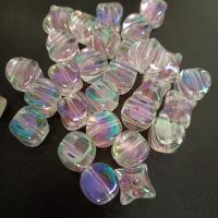 Perles acryliques plaquée, Acrylique, Placage UV, DIY, plus de couleurs à choisir, 16mm, Environ Vendu par sac