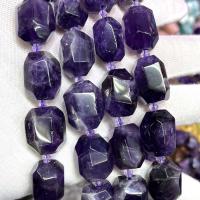 Natürliche Amethyst Perlen, DIY, violett, 13x18mm, Länge:ca. 39 cm, verkauft von Strang