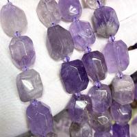 Einzelne Edelstein Perlen, Lavendel, DIY, violett, 13x18mm, Länge:ca. 39 cm, verkauft von Strang