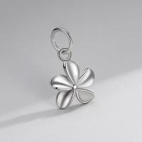 Sterling Silver Flower Pendants, 925 Sterling Silver, plated, DIY 
