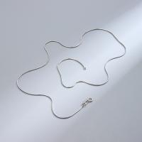 Collar de cadena de plata esterlina, Plata de ley 925, Bricolaje & diverso tamaño para la opción, Vendido por UD
