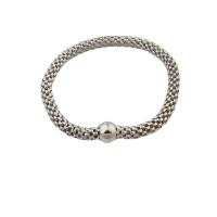 Stainless Steel Chain Bracelets, 304 Stainless Steel, fashion jewelry & for woman, original color, 12*12mm,7*7mm Approx 9.84 Inch [