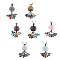 Gemstone Necklaces, with Nylon Cord, fashion jewelry & Unisex Approx 27.87 Inch 